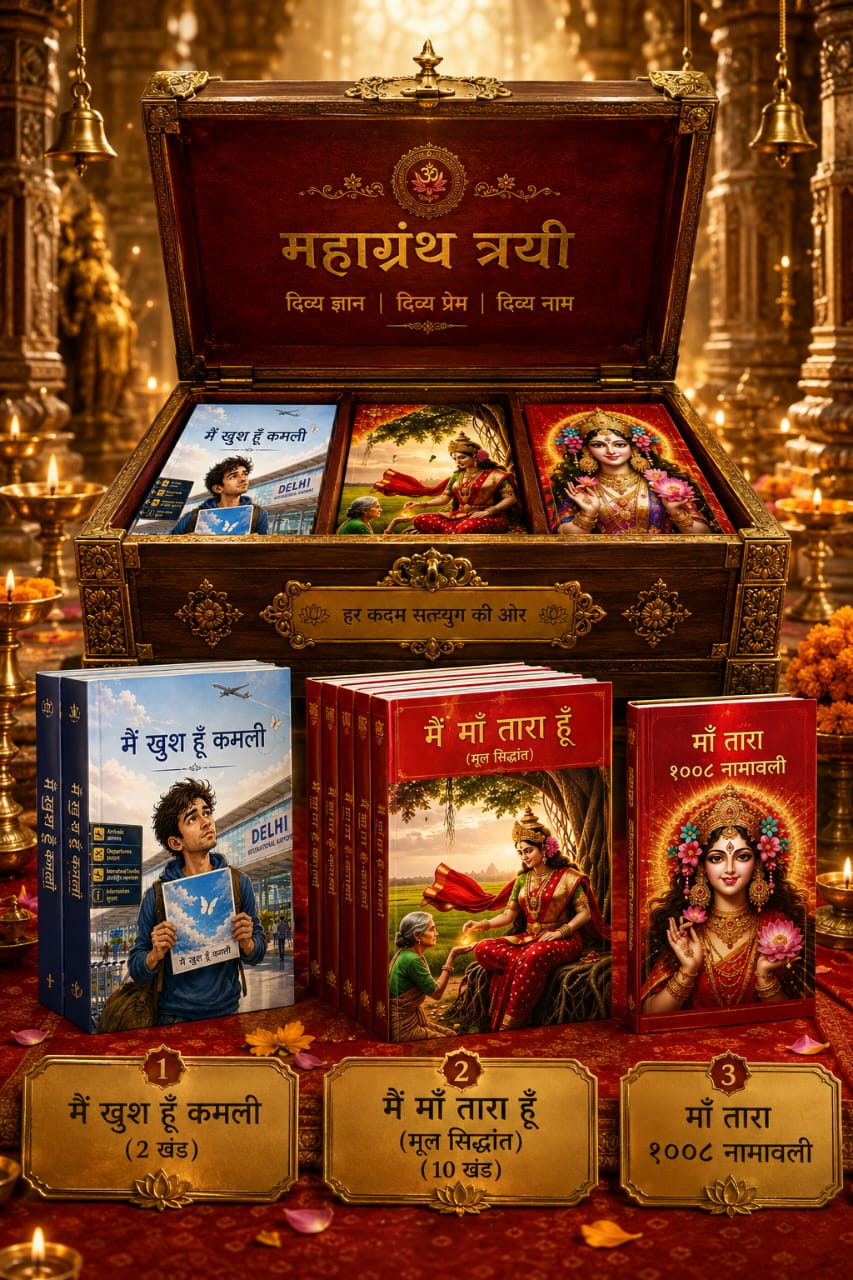 Mahavaani Trilogy Box collector's edition with three blue and gold volumes